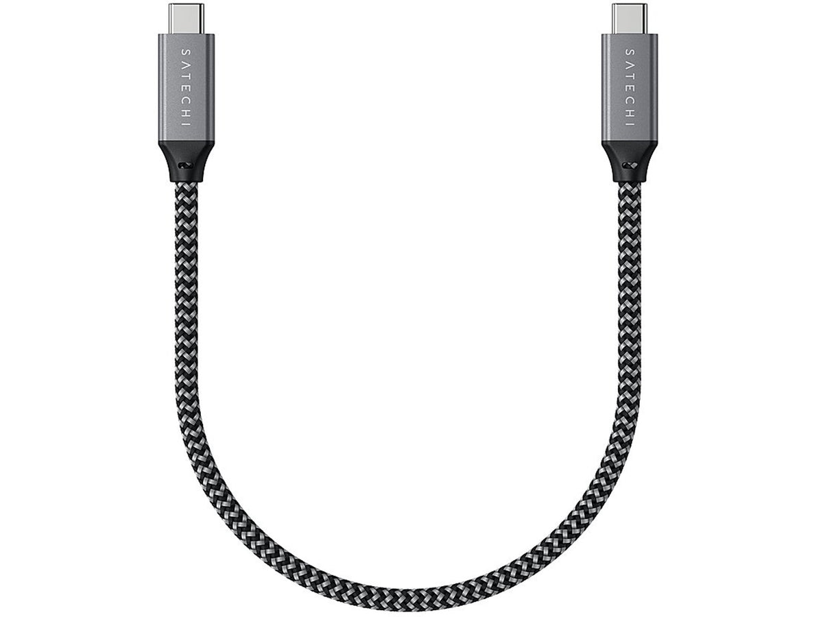 Satechi USB4 C-To-C Braided Cable 40 Gbps 25cm - Grey