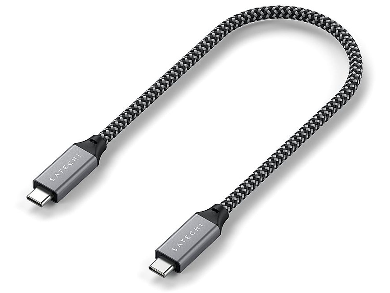 Satechi USB4 C-To-C Braided Cable 40 Gbps 25cm - Grey
