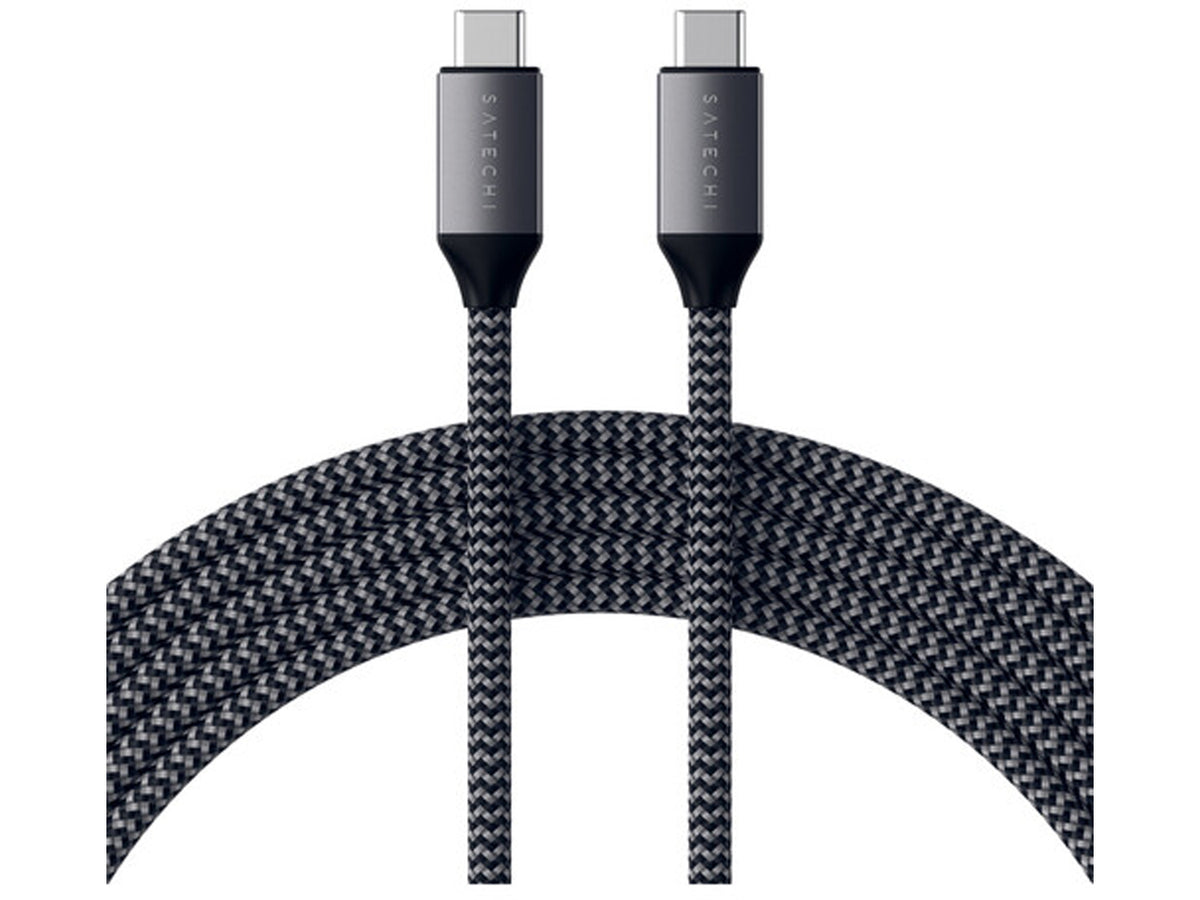 Satechi USB-C to USB-C 100W Braided Charging 2m Cable - Grey