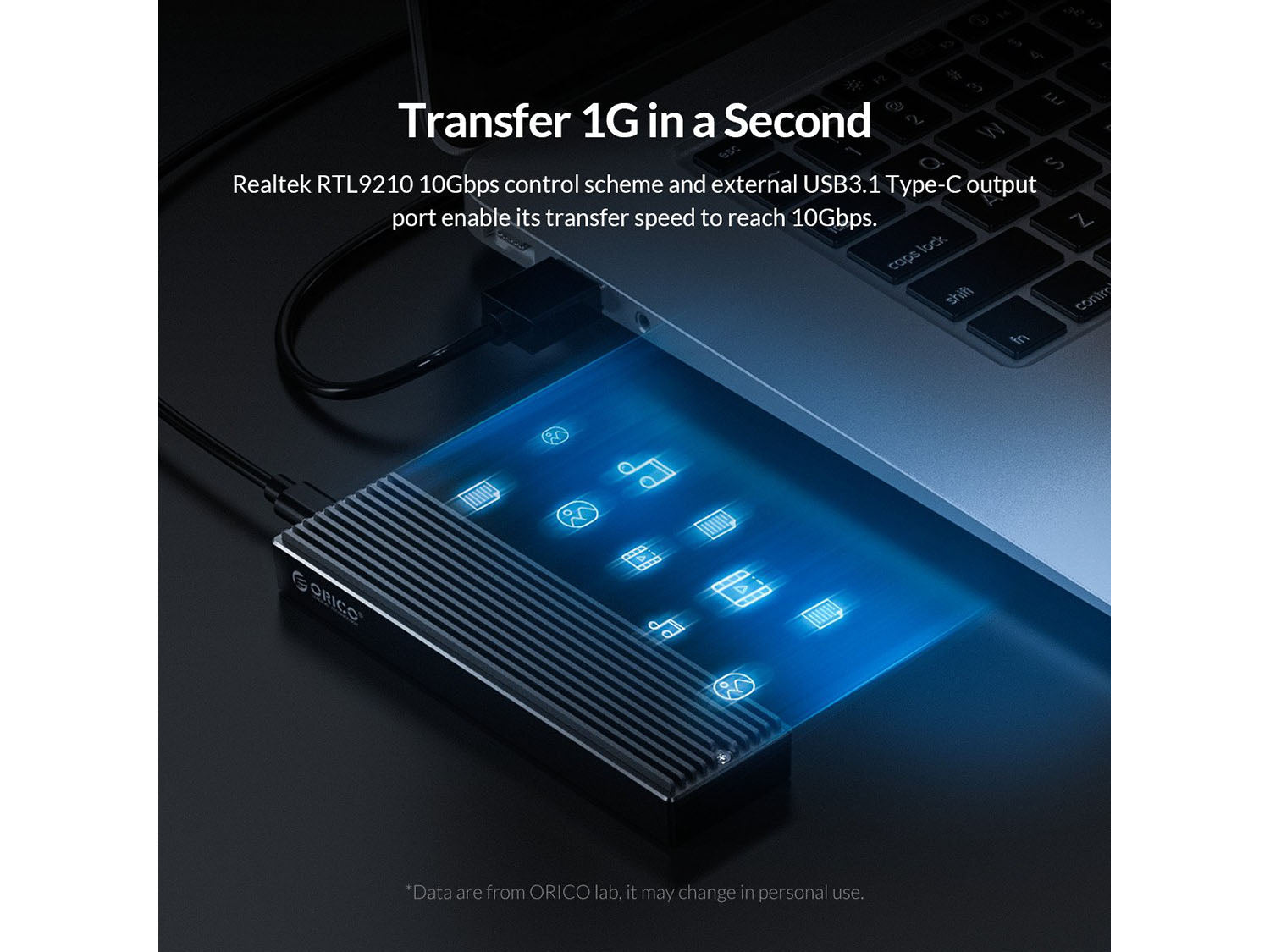 Orico M2PV-C3 M.2 NVMe SSD Enclosure