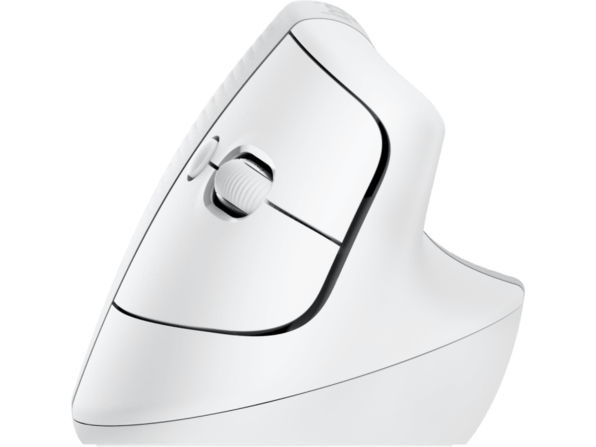 Logitech Lift for Mac Vertical Ergonomic Mouse, OFF-WHITE/PALE GREY