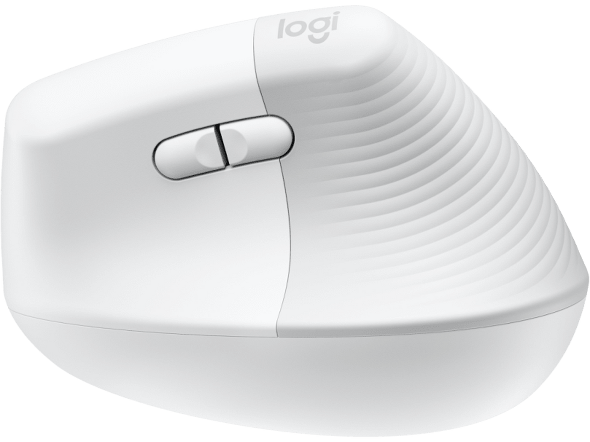 Logitech Lift for Mac Vertical Ergonomic Mouse, OFF-WHITE/PALE GREY