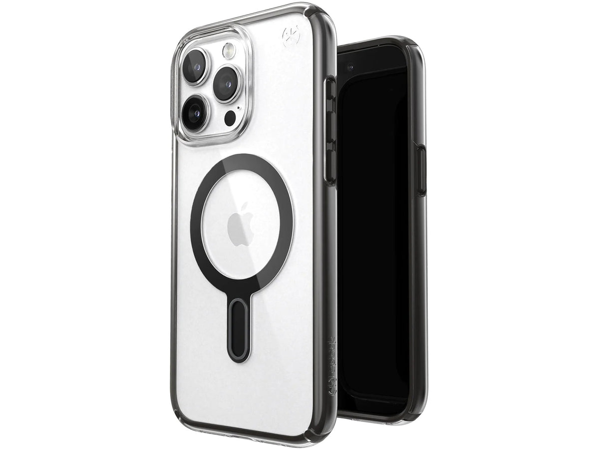 Speck Presidio Perfect-Clear MagSafe with ClickLock iPhone 15 Pro Max , Clear/Black