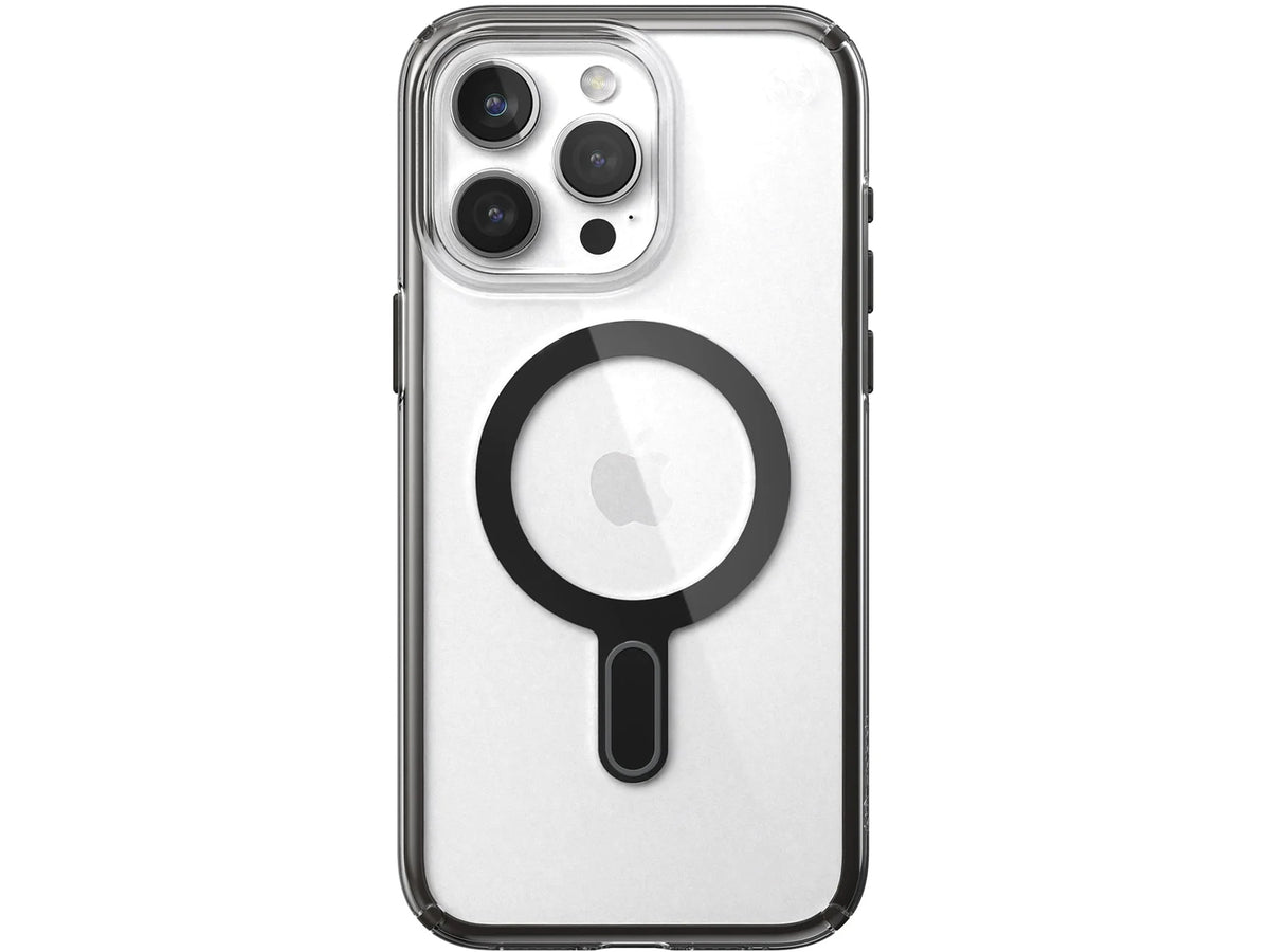 Speck Presidio Perfect-Clear MagSafe with ClickLock iPhone 15 Pro Max , Clear/Black
