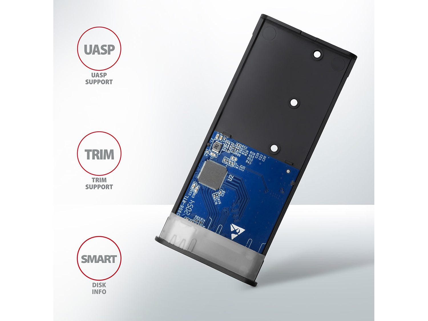 AXAGON EEM2-SG2 SSD Thin Screwless Box