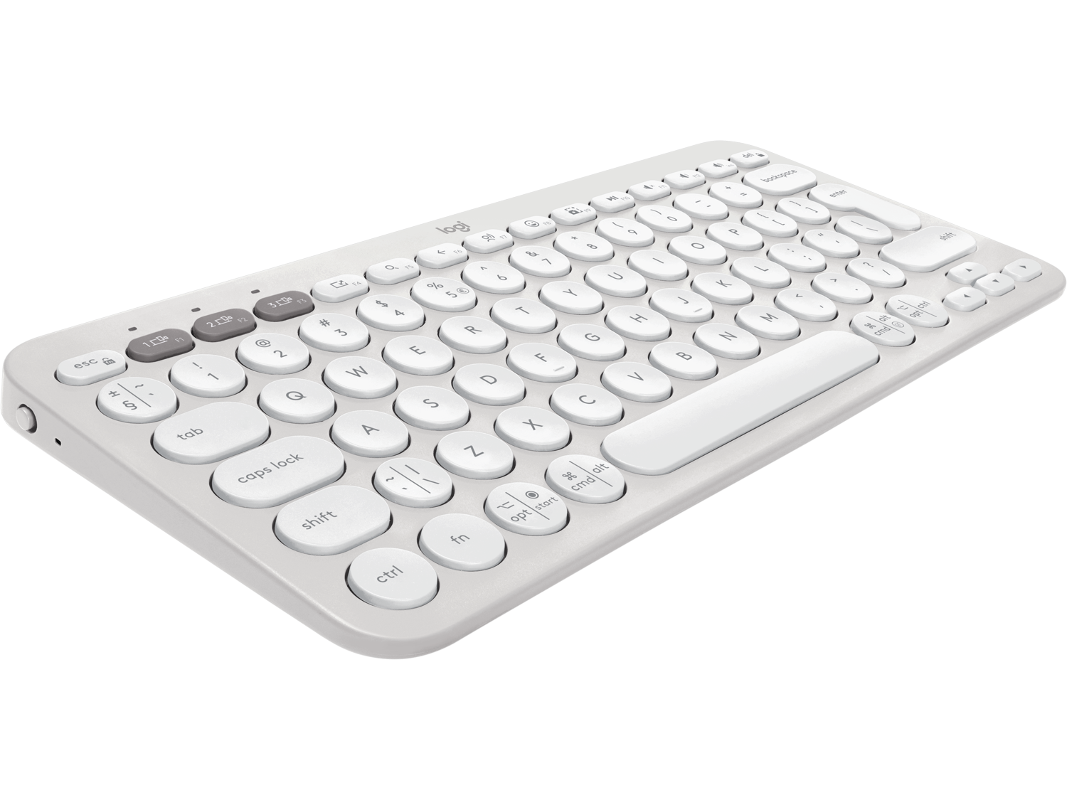 Logitech Pebble Keys 2, Tonal White