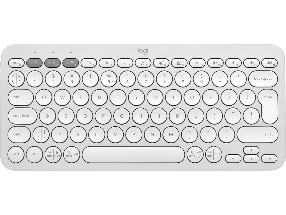Logitech Pebble Keys 2, Tonal White