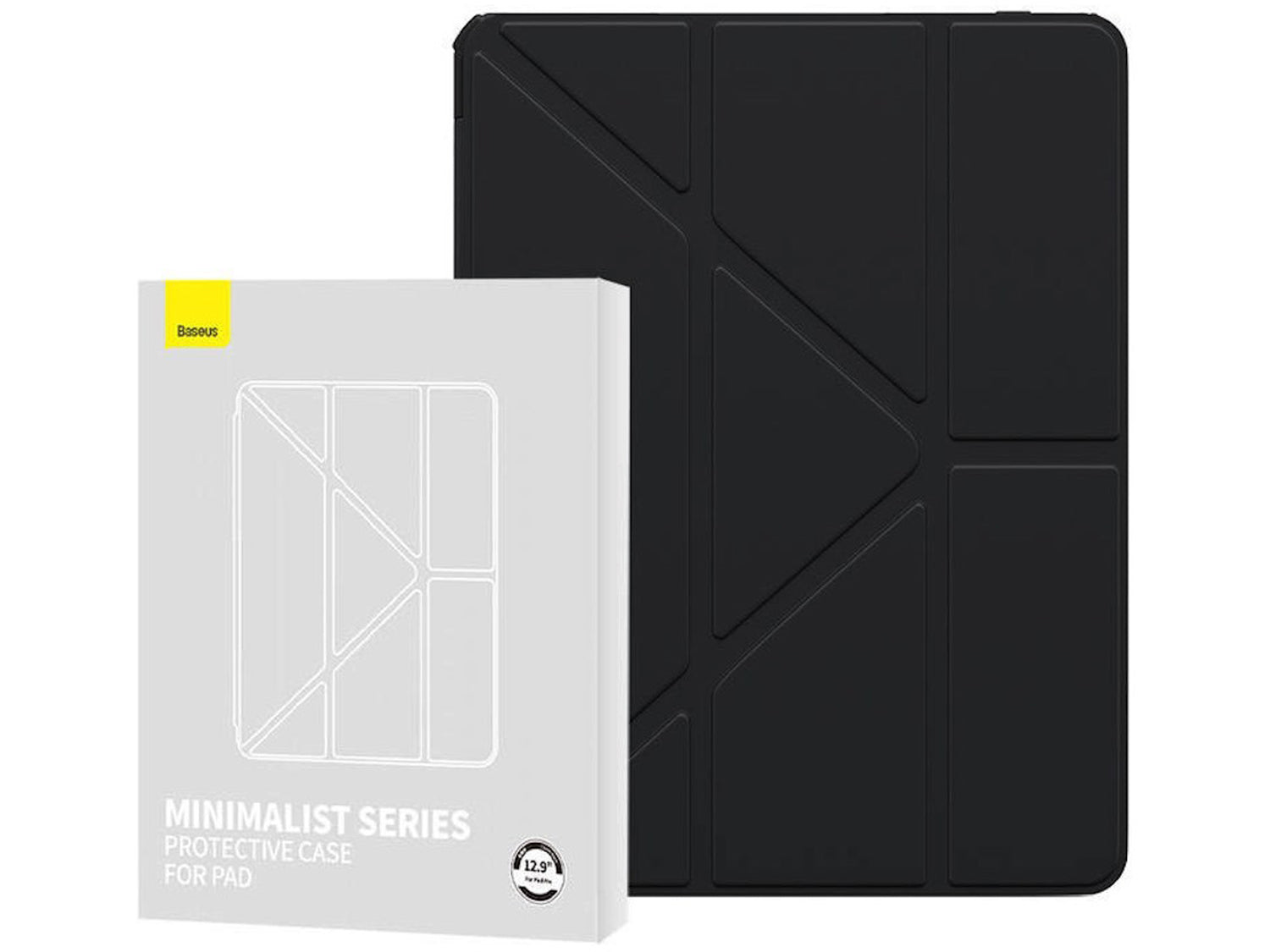 Baseus Minimalist Series Protective Case, iPad Pro 12.9 - 2020 / 2021 / 2022, черен