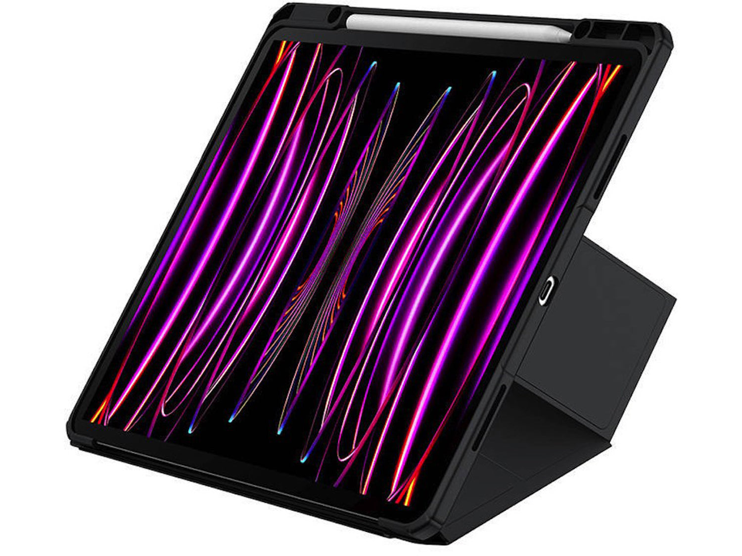 Baseus Minimalist Series Protective Case, iPad Pro 12.9 - 2020 / 2021 / 2022, черен