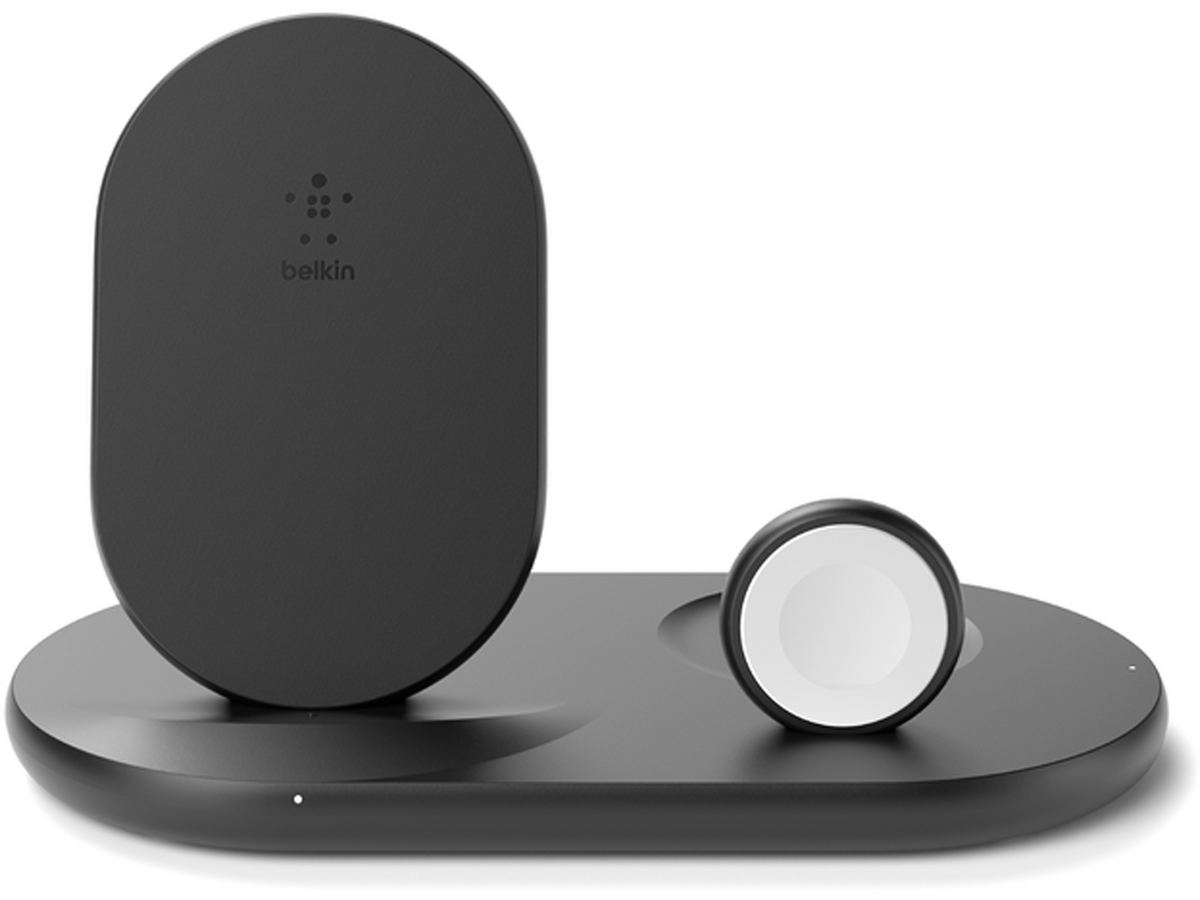Belkin BOOST CHARGE 3-in-1 Wireless Charger for Apple Devices - Black