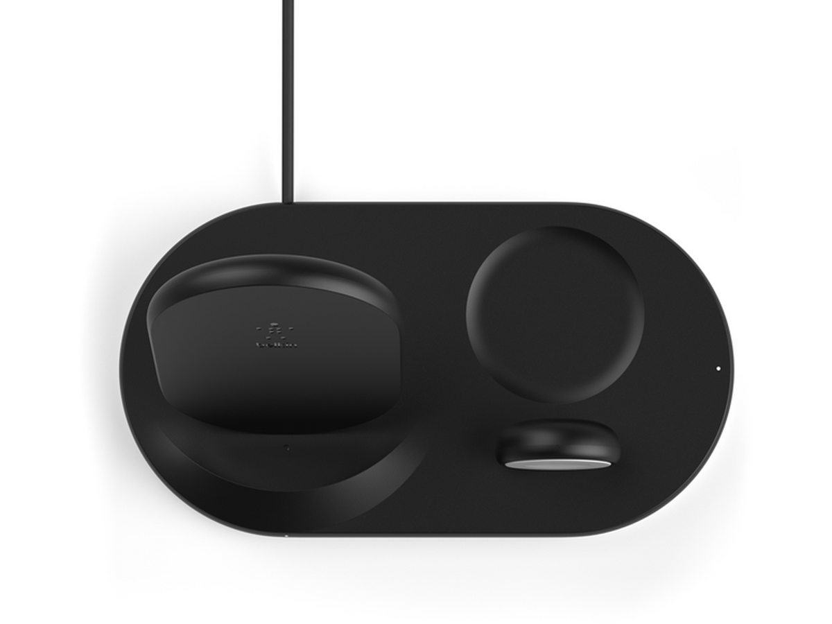 Belkin BOOST CHARGE 3-in-1 Wireless Charger for Apple Devices - Black