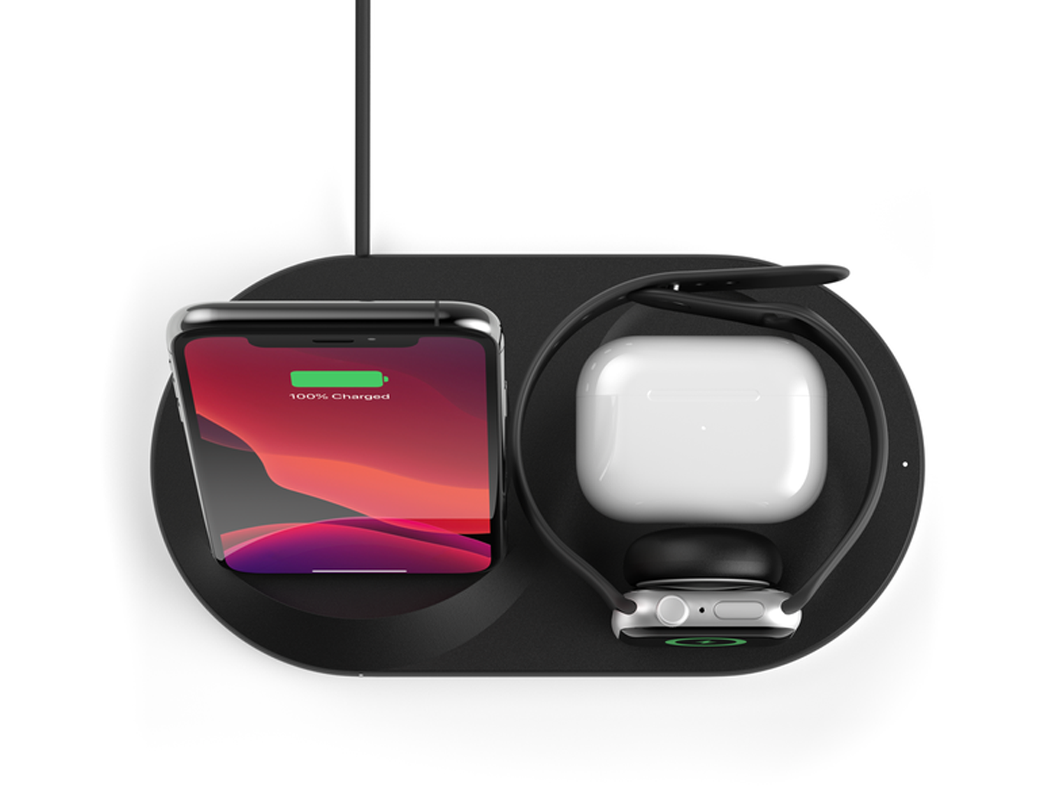 Belkin BOOST CHARGE 3-in-1 Wireless Charger for Apple Devices - Black