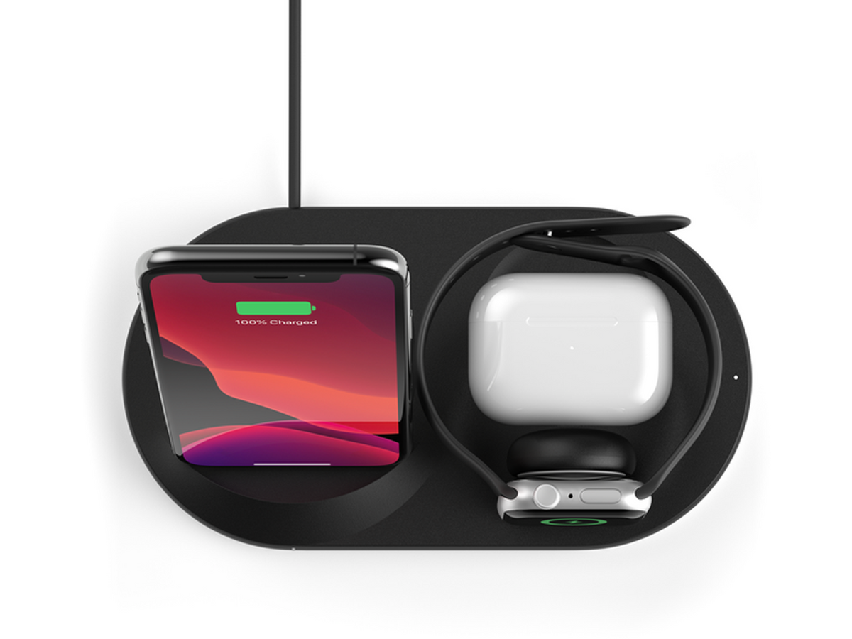 Belkin BOOST CHARGE 3-in-1 Wireless Charger for Apple Devices - Black