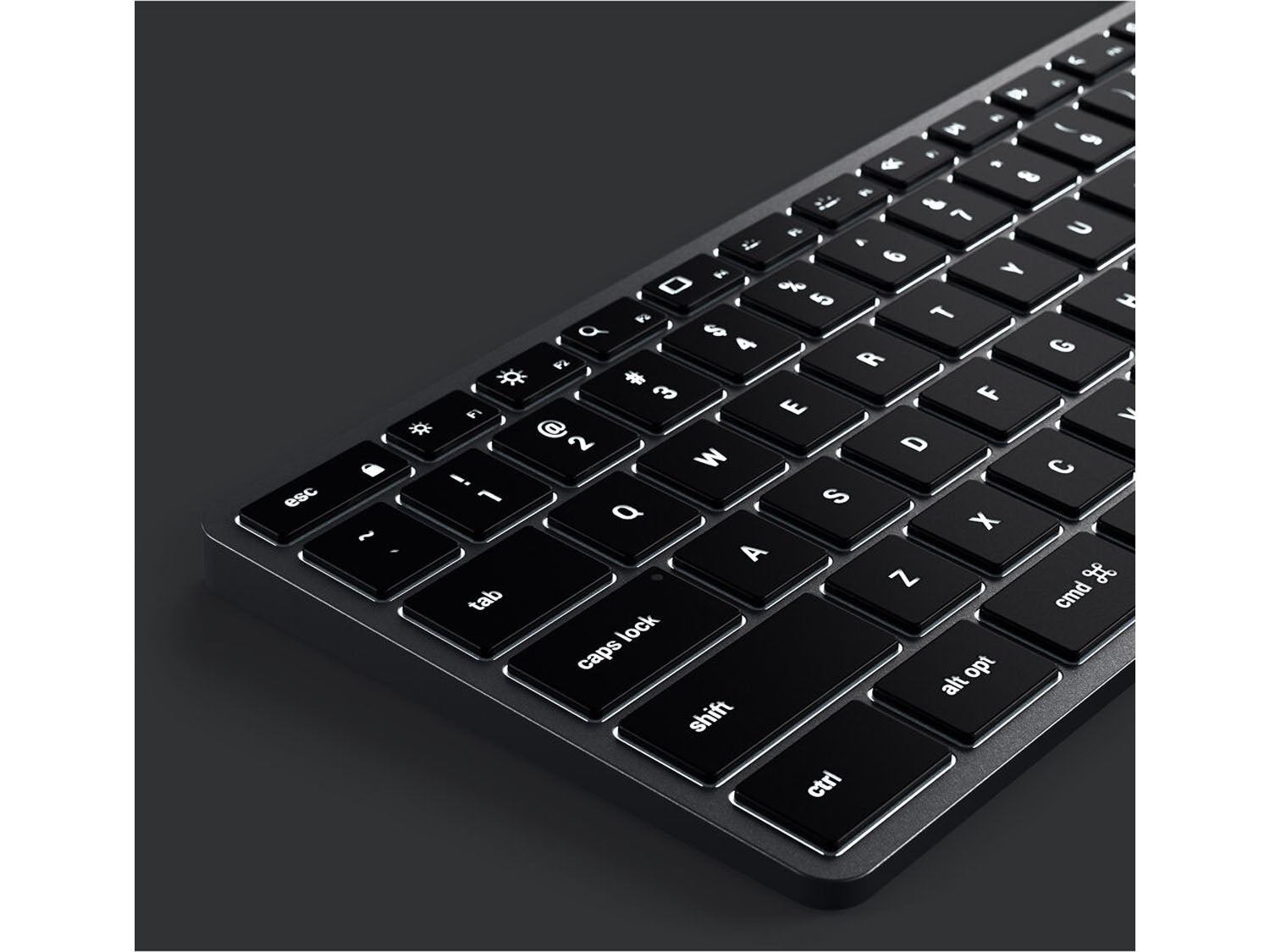 Satechi Slim W3 Wired Backlit Keyboard, US - Space Grey