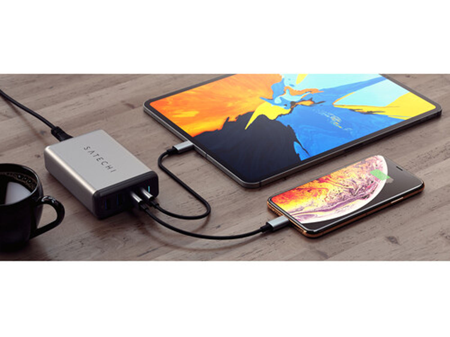 Satechi 75W Dual Type-C PD Travel Charger