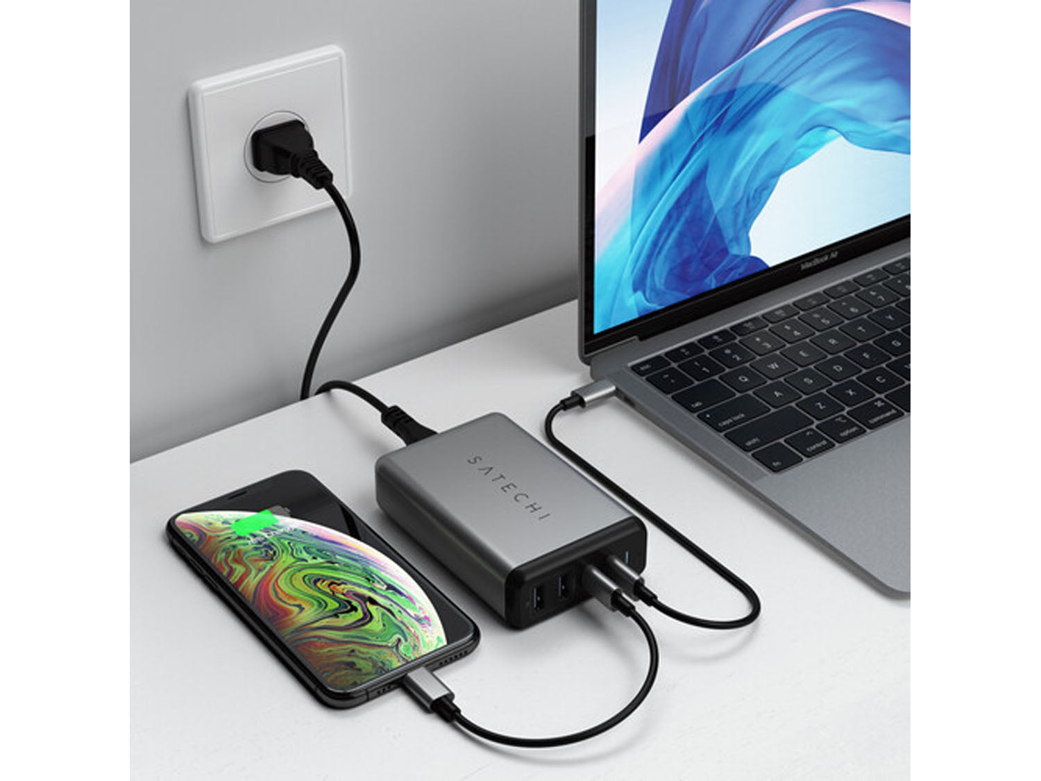 Satechi 75W Dual Type-C PD Travel Charger