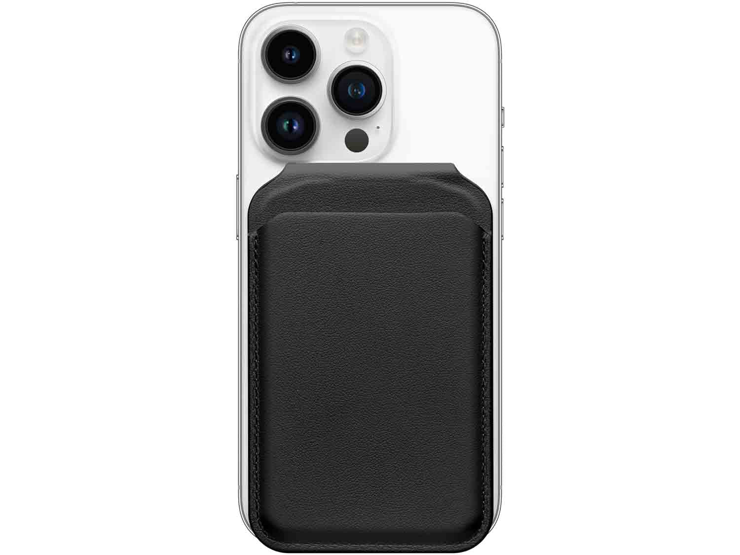 Satechi Vegan-Leather Magnetic Wallet Stand- Black