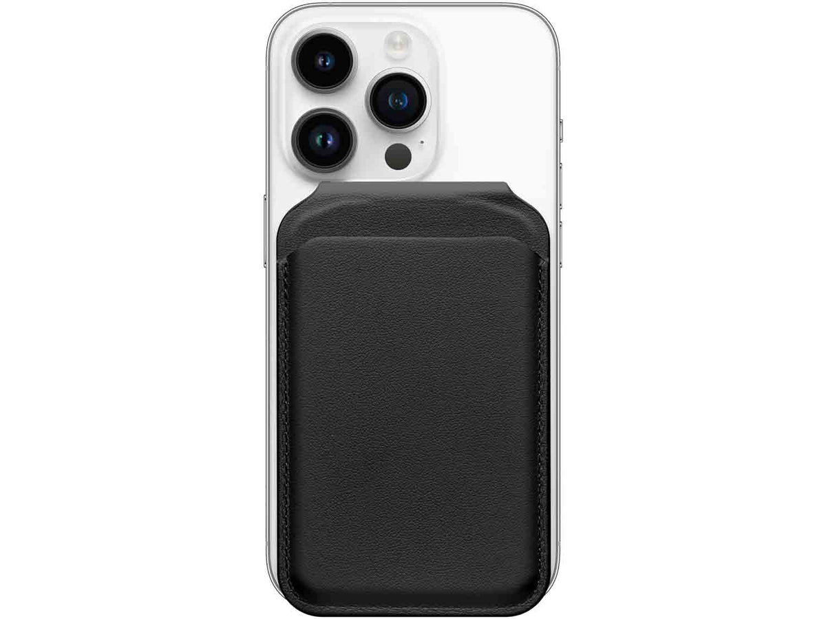 Satechi Vegan-Leather Magnetic Wallet Stand- Black