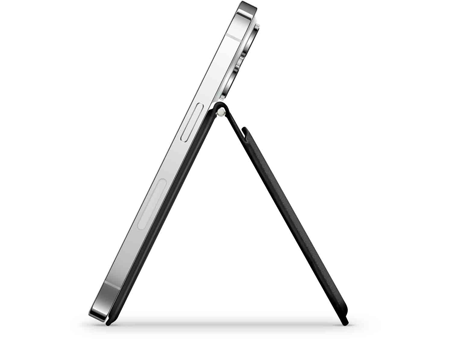 Satechi Vegan-Leather Magnetic Wallet Stand- Black