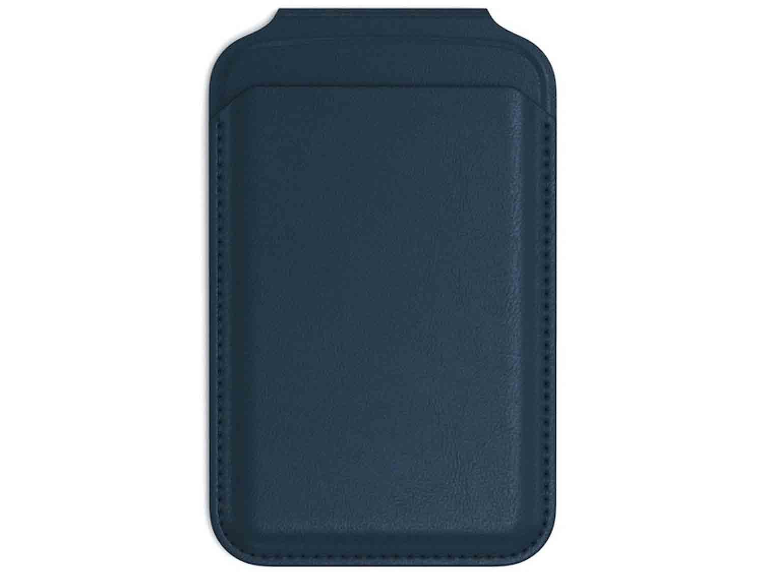 Satechi Vegan-Leather Magnetic Wallet Stand- Dark Blue