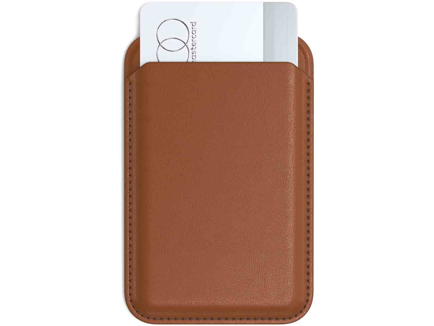 Satechi Vegan-Leather Magnetic Wallet Stand- Brown