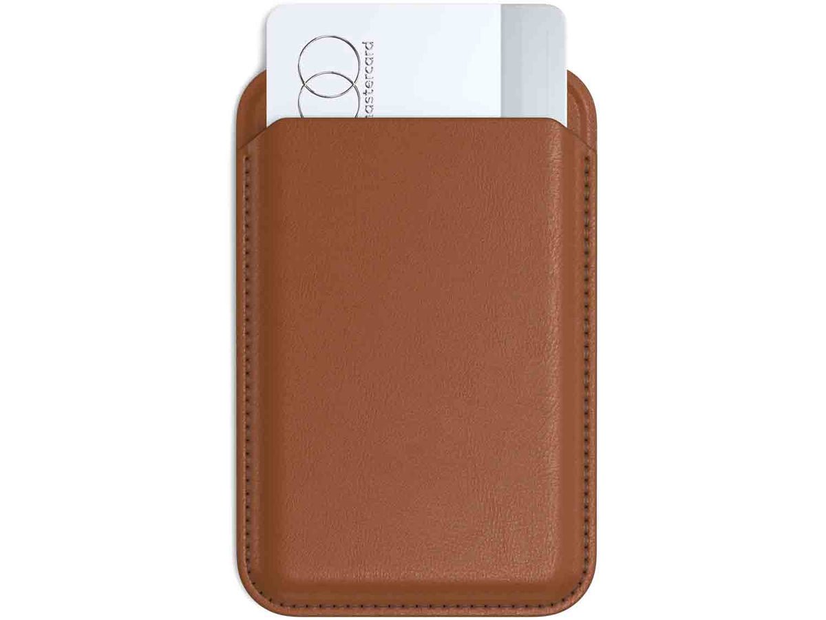 Satechi Vegan-Leather Magnetic Wallet Stand- Brown