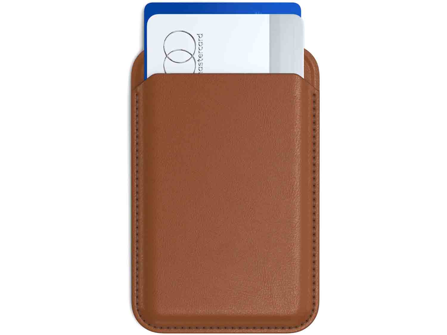 Satechi Vegan-Leather Magnetic Wallet Stand- Brown