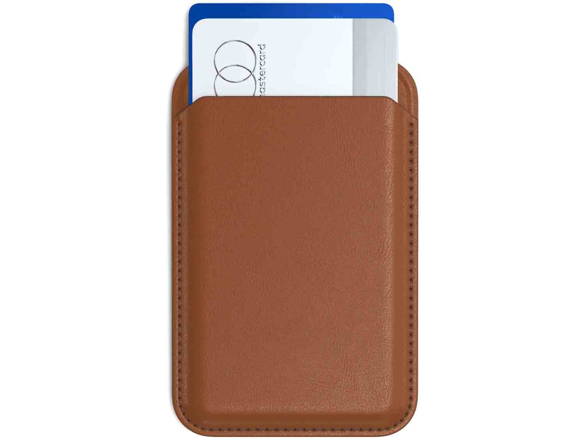 Satechi Vegan-Leather Magnetic Wallet Stand- Brown