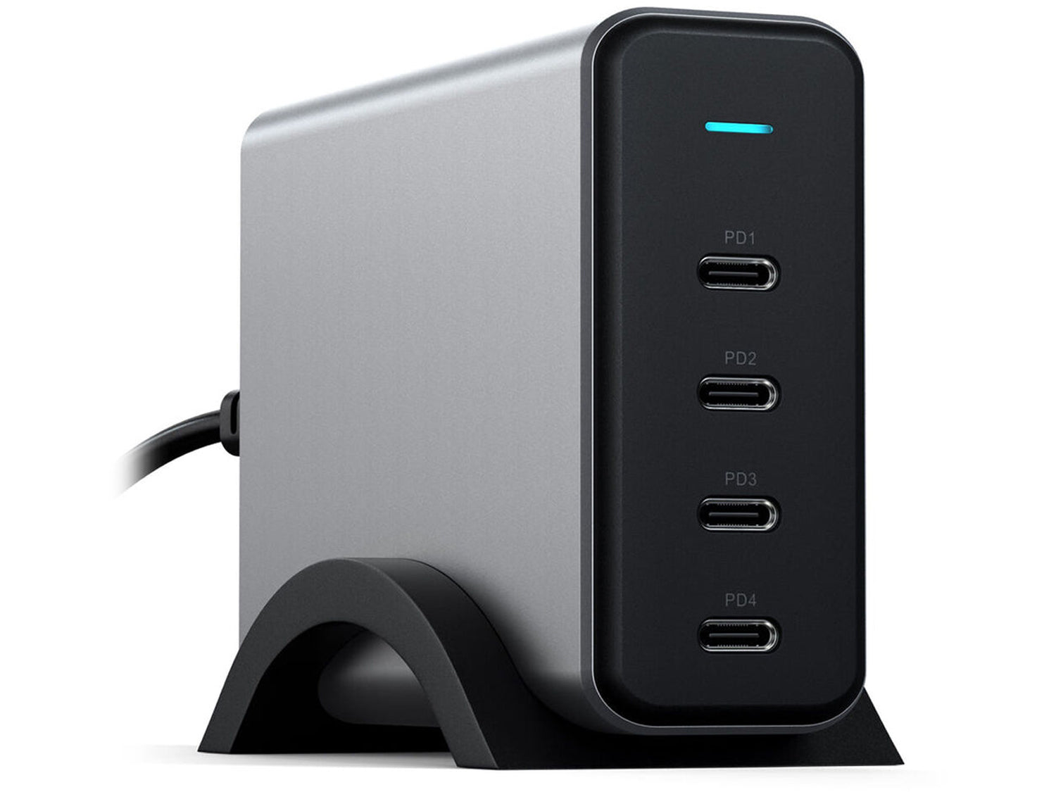 Satechi 165W USB-C 4-PORT PD GAN зарядно устройство (4xUSB-C до 100W)