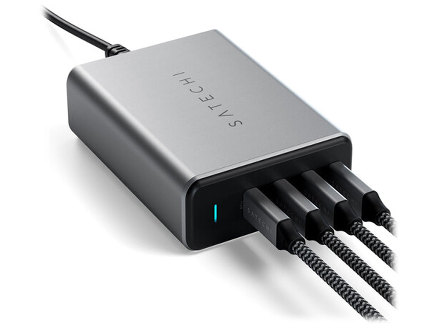 Satechi 165W USB-C 4-PORT PD GAN зарядно устройство (4xUSB-C до 100W)