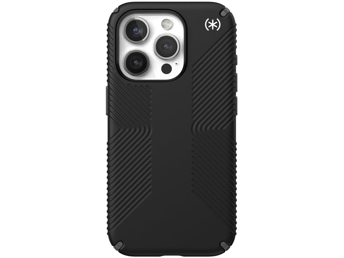 Speck iPhone 15 Pro Presidio2 Grip, Black/Slate Grey
