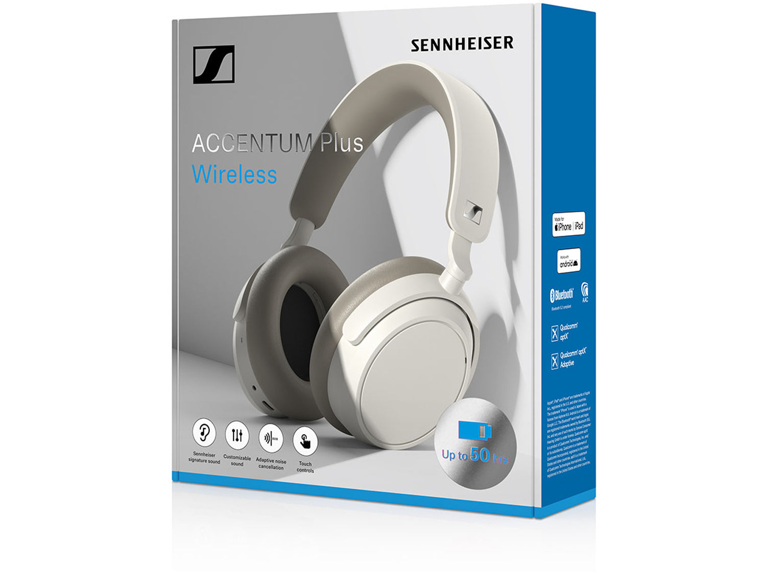 Sennheiser ACCENTUM Plus Wireless - бели