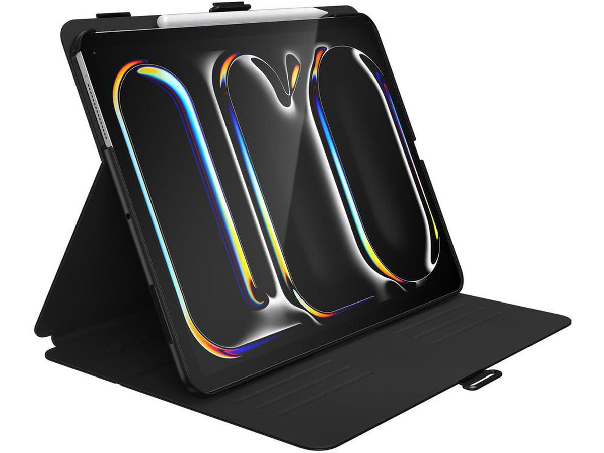 Speck Balance Folio Apple iPad Pro 13-inch Case, (W/MB) (BLACK/BLACK/WHITE)
