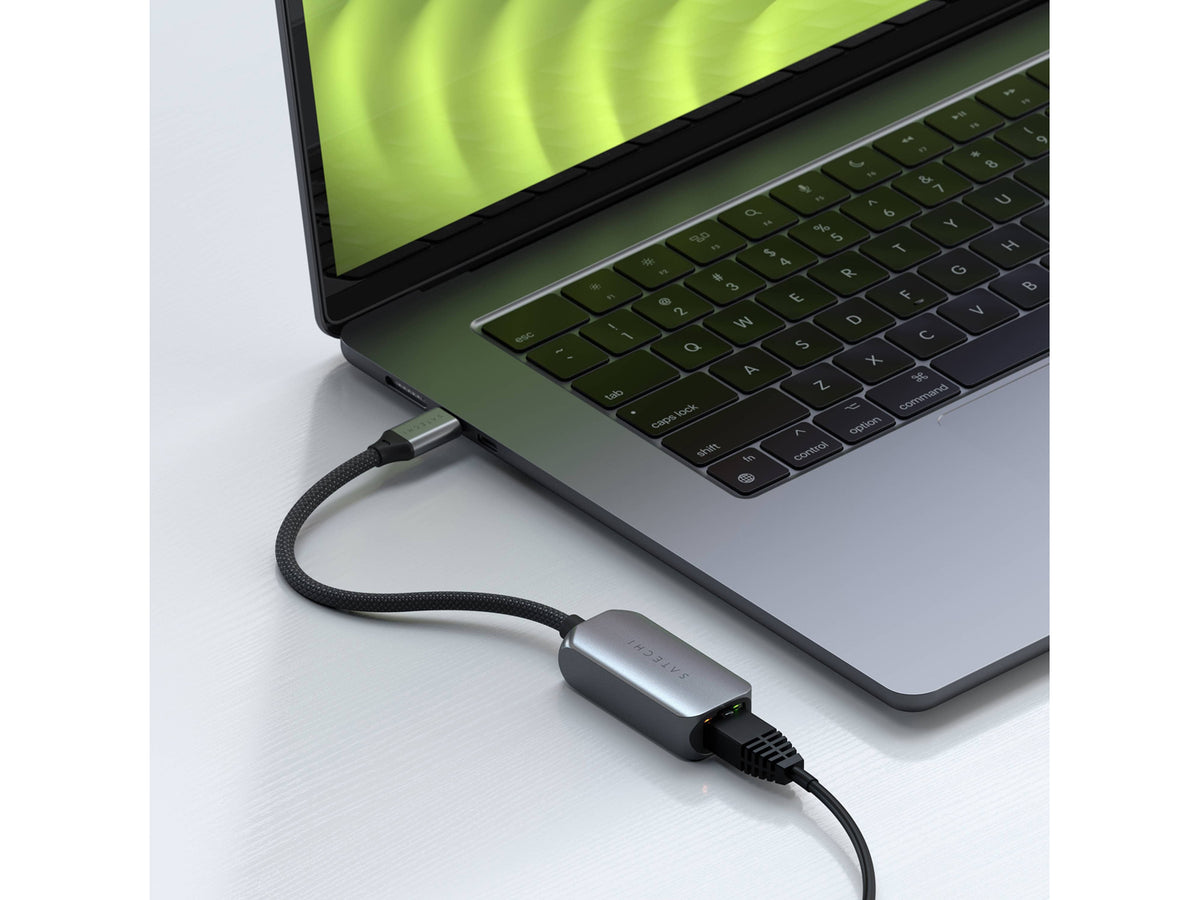 Satechi USB-C 2.5 Gigabit Ethernet Adapter - Space Grey