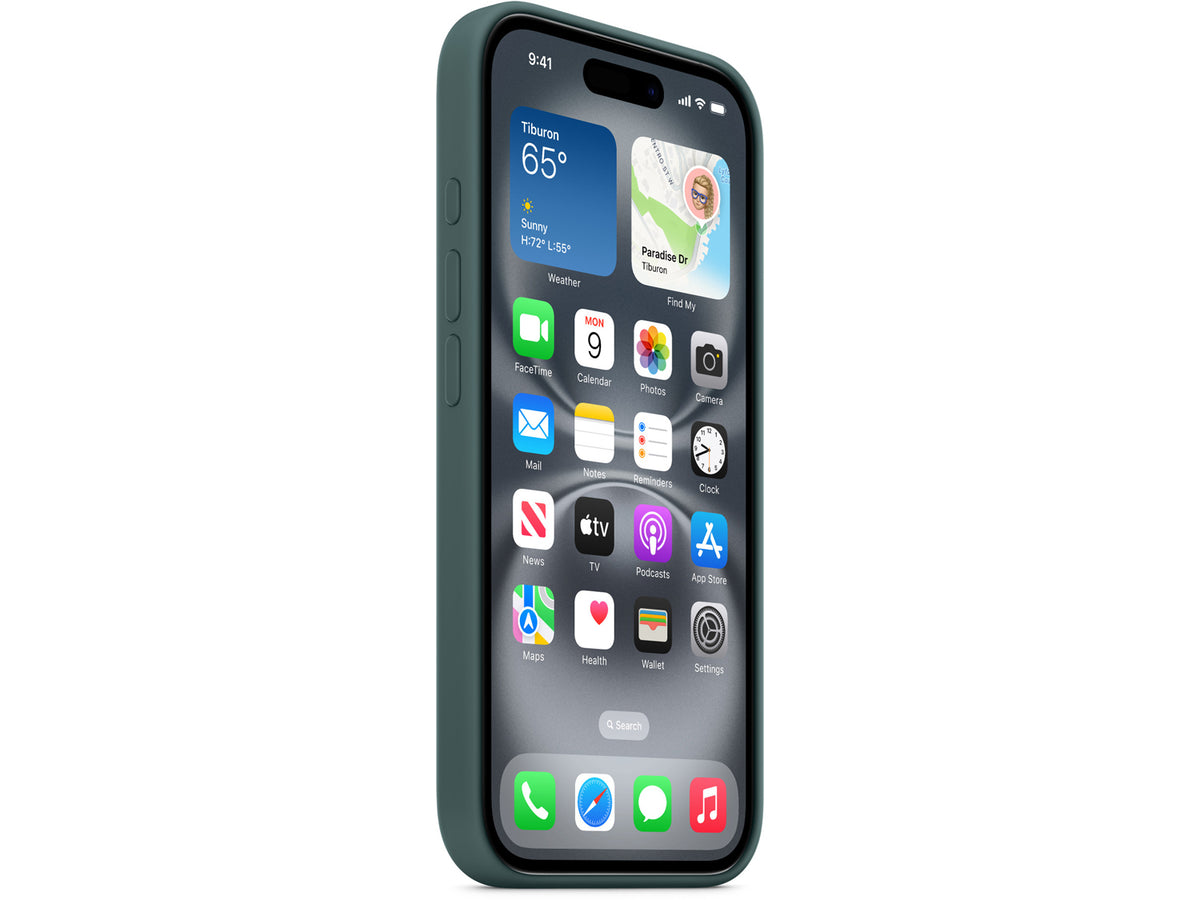 Apple iPhone 16 Silicone Case with MagSafe - Lake Green