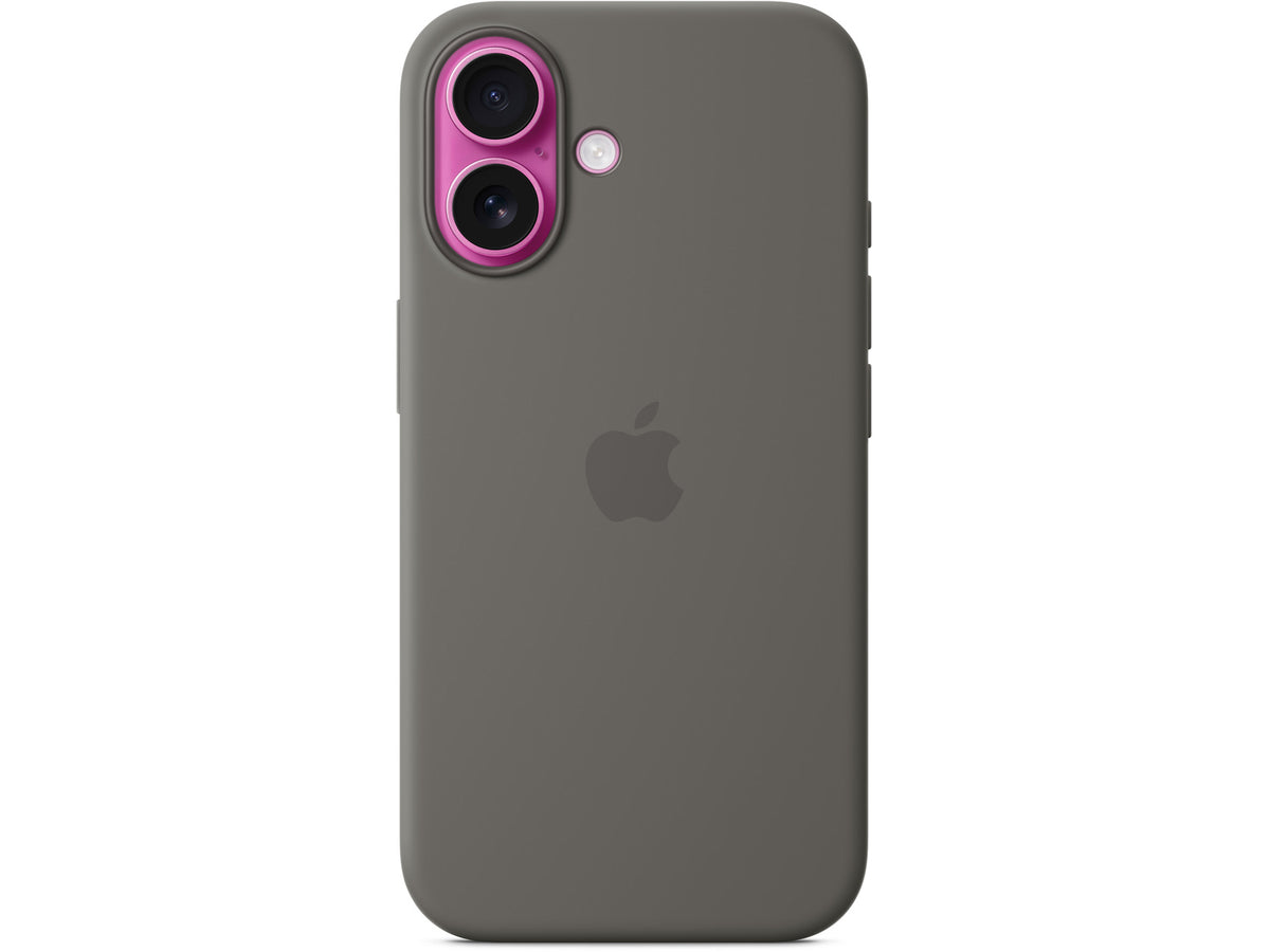 Apple iPhone 16 Silicone Case with MagSafe - Stone Gray