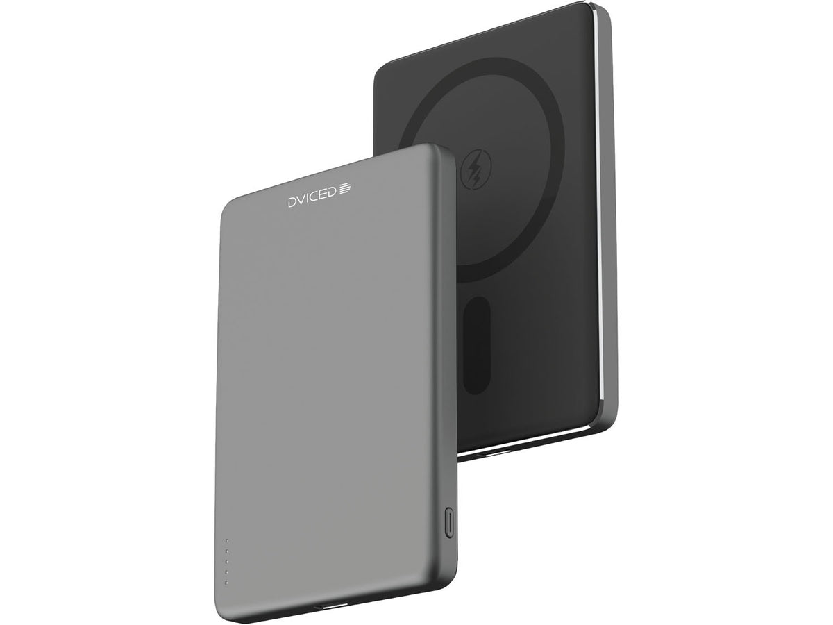Dviced Magsafe power bank ultra thin 5000mAh, Black/Grey