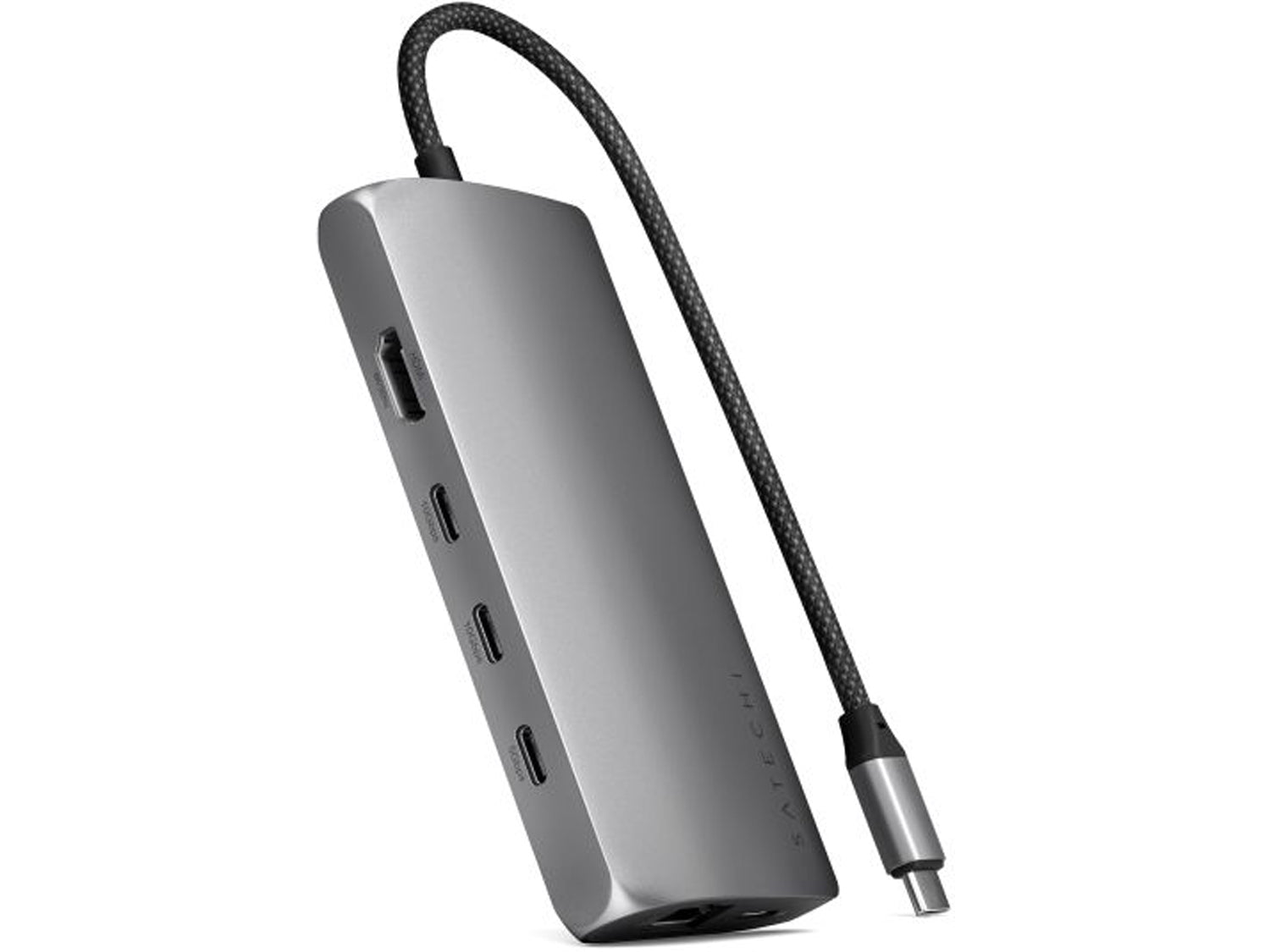 Satechi USB-C многопортов адаптер 8K с Ethernet V3 - Space Gray