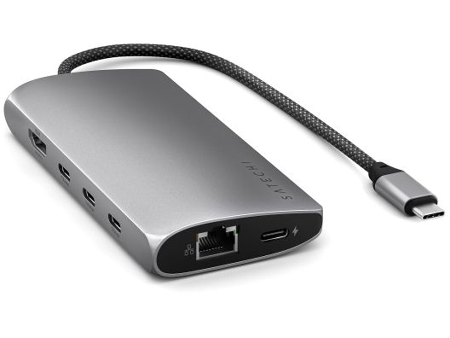 Satechi USB-C многопортов адаптер 8K с Ethernet V3 - Space Gray