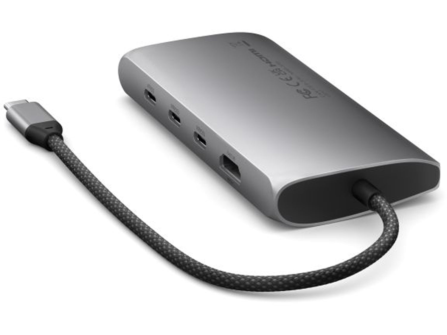 Satechi USB-C многопортов адаптер 8K с Ethernet V3 - Space Gray