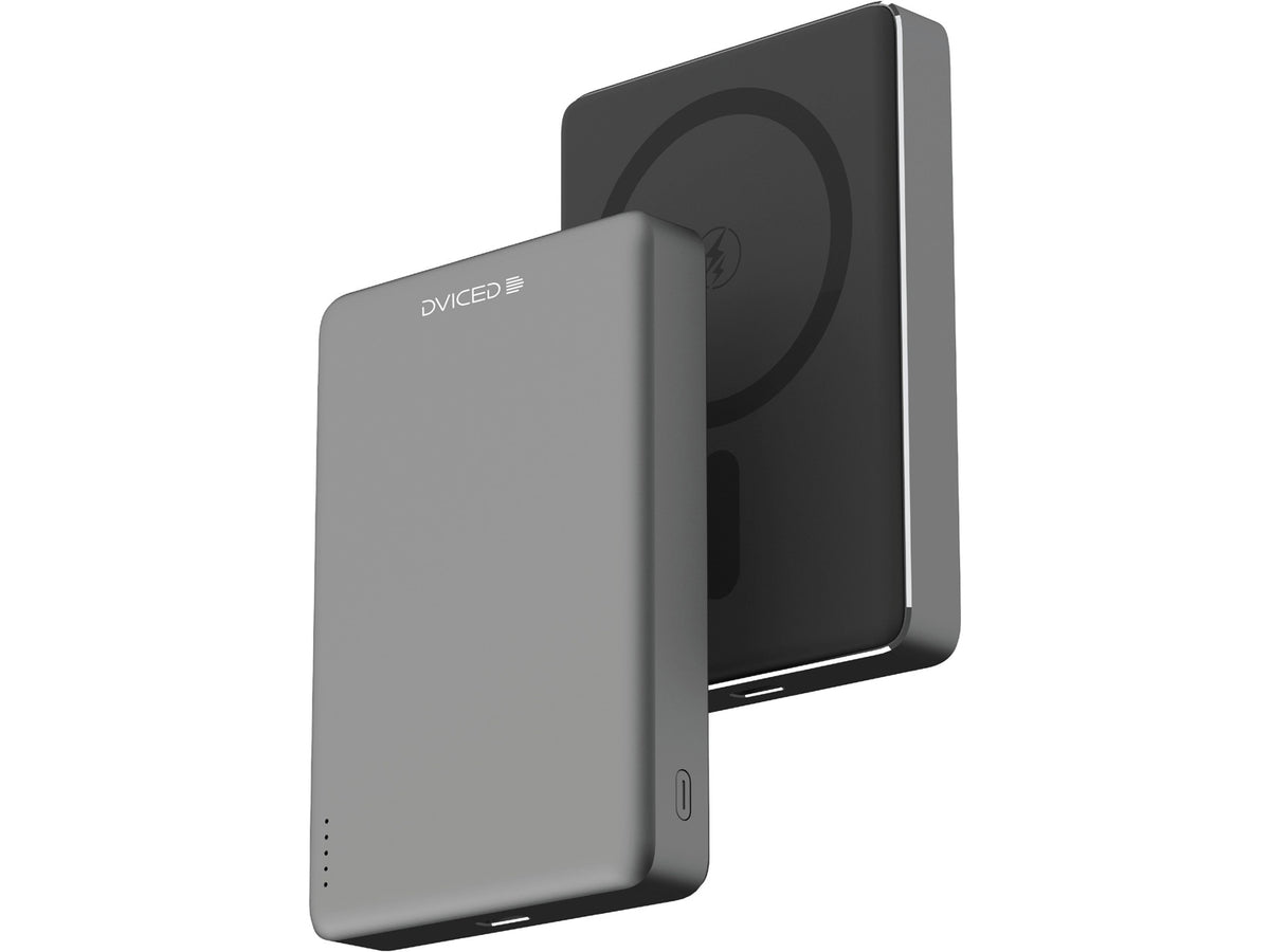 Dviced Magsafe power bank ultra thin 10000mAh, Black/Grey