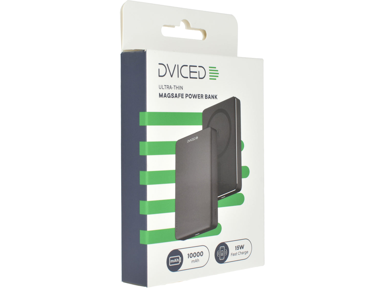 Dviced Magsafe power bank ultra thin 10000mAh, Black