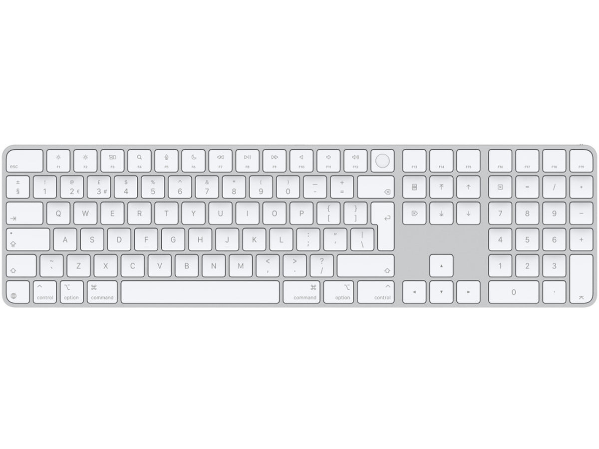 Apple Magic Keyboard w Touch ID and Numeric Keypad - Bulgarian - White Keys