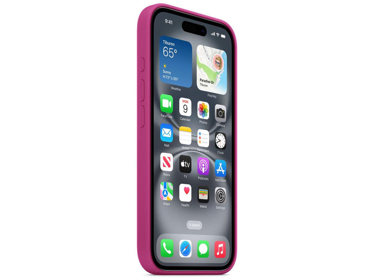 Apple iPhone 16 Silicone Case with MagSafe - Fuchsia