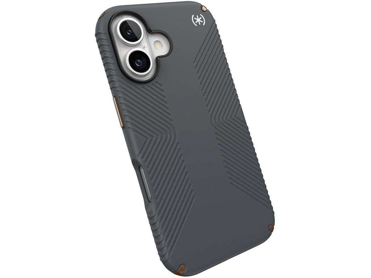 Speck iPhone 16 Presidio2 Grip, Charcoal Grey