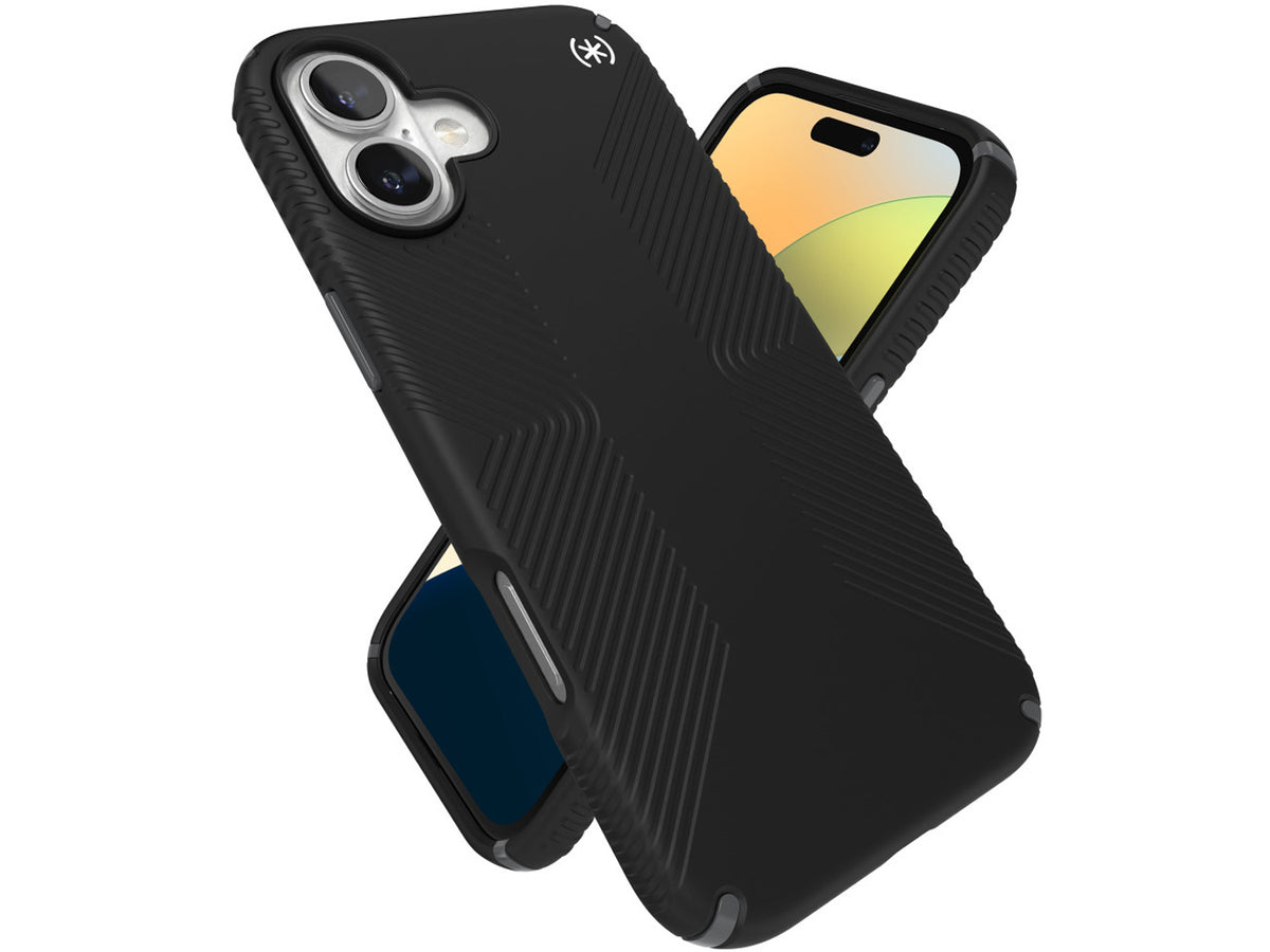 Speck iPhone 16 Plus Presidio2 Grip, Black/Slate Grey