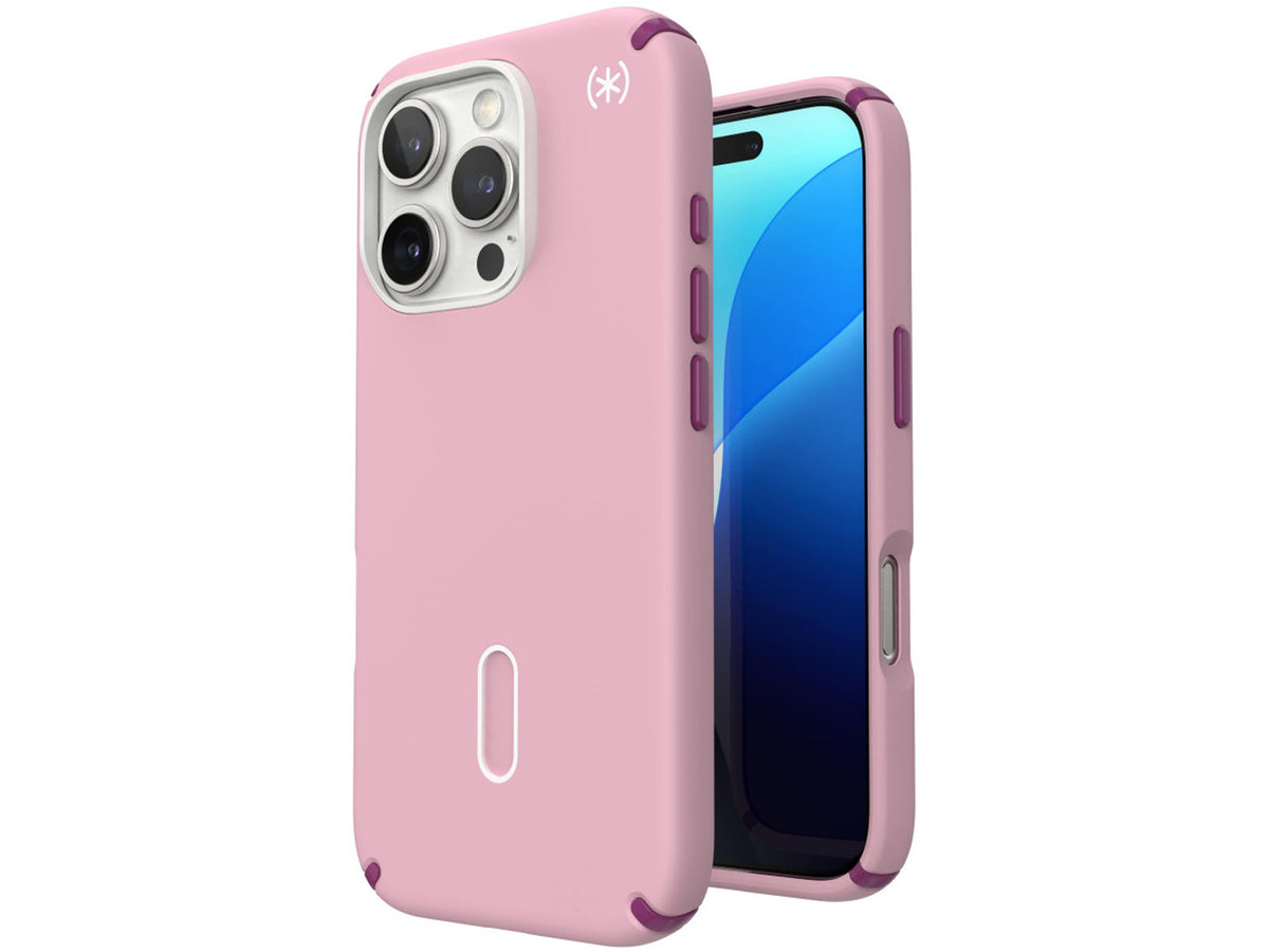 Speck Presidio2 Pro, за iPhone 16 Pro, MagSafe + ClickLock, Wednesday Pink