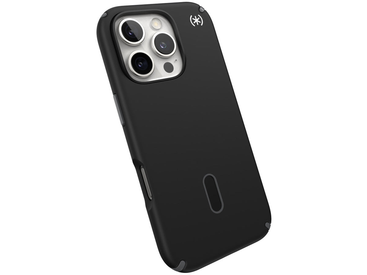 Speck Presidio2 Pro, за iPhone 16 Pro, MagSafe + ClickLock, Black/Slate Grey