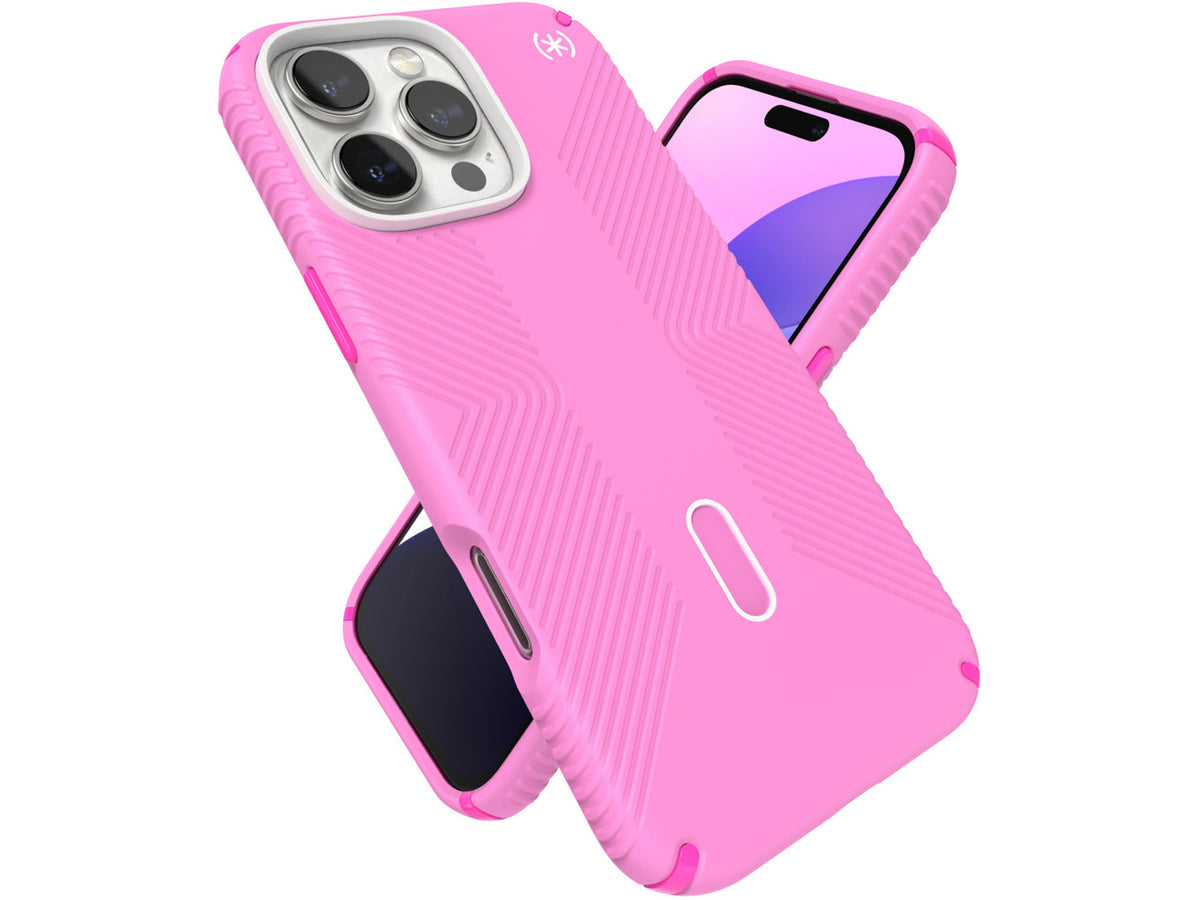 Speck Presidio2 Grip, за iPhone 16 Pro Max, MagSafe + ClickLock, Shocking Pink