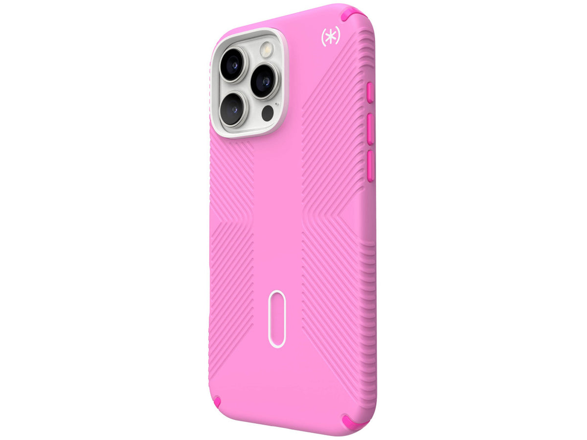 Speck Presidio2 Grip, за iPhone 16 Pro Max, MagSafe + ClickLock, Shocking Pink